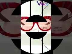 AS104 Gafas de sol con marco de acetato de forma cuadrada para mujeres 100% protección UV