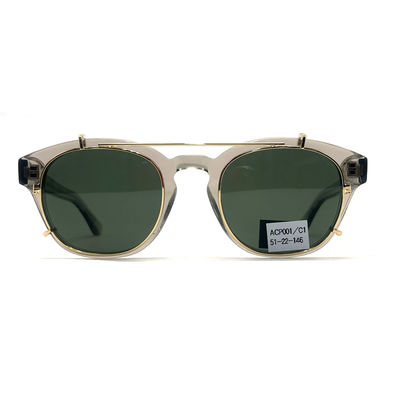 ACP001 Lentes de sol con marco de acetato con estilo de 146 mm Templo 100% Protección UV