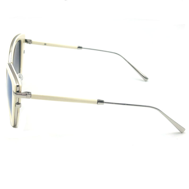 Gafas de sol de aceto metálico de primera calidad Gafas de sol de moda Gafas de sol con forma de mariposa Modelo BS022,OEM y ODM Fábrica de gafas FE