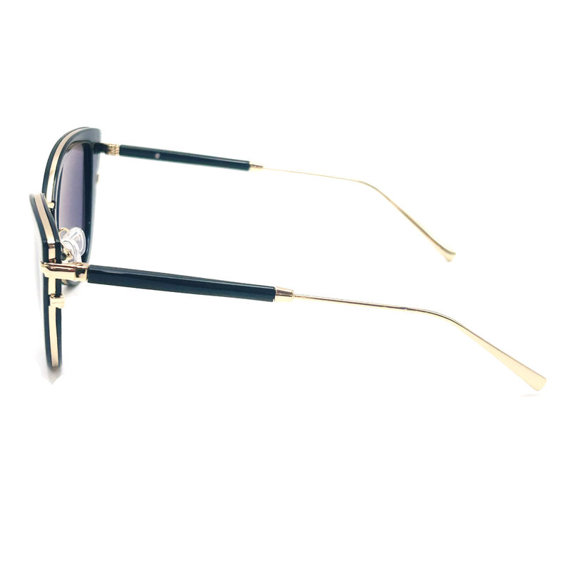 Gafas de sol de aceto metálico de primera calidad Gafas de sol de moda Gafas de sol con forma de mariposa Modelo BS022,OEM y ODM Fábrica de gafas FE