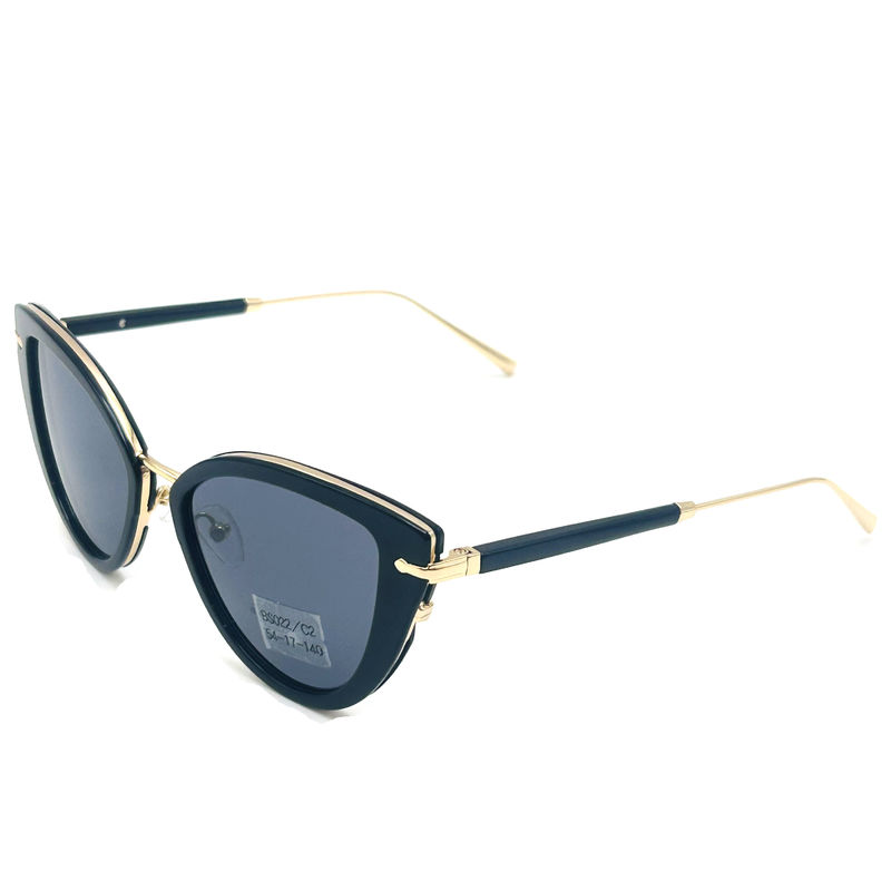 Gafas de sol de aceto metálico de primera calidad Gafas de sol de moda Gafas de sol con forma de mariposa Modelo BS022,OEM y ODM Fábrica de gafas FE