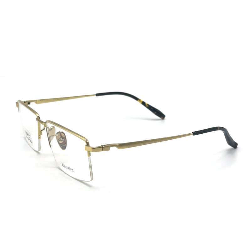 TD038 Marco de titanio semirrims para hombres - equilibrio perfecto de estilo y función