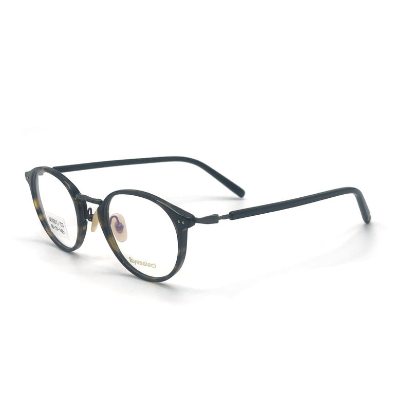 BD004T Cuadro de acetato de metal de estilo vintage para hombres - Gafas de moda