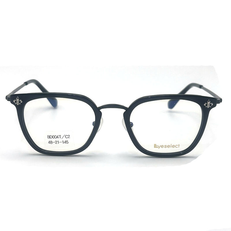 BD004T Cuadro de acetato de metal de estilo vintage para hombres - Gafas de moda