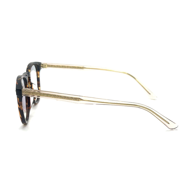 AD015 Marco óptico redondo de acetato con características personalizadas para futuros looks de moda