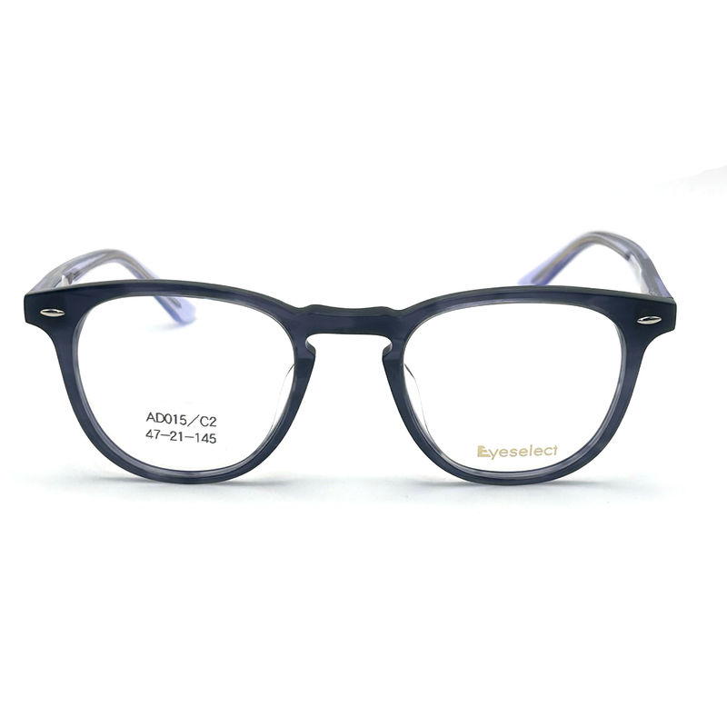 AD015 Marco óptico redondo de acetato con características personalizadas para futuros looks de moda