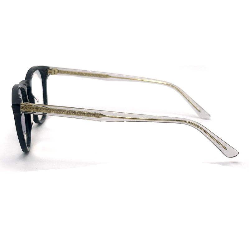 AD015 Marco óptico redondo de acetato con características personalizadas para futuros looks de moda