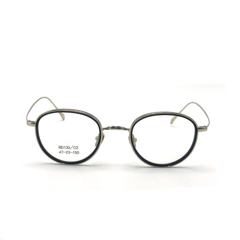 BD100 Marcos de acetato de metal de moda con colores personalizables para compradores comerciales