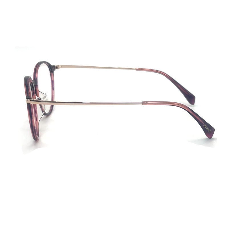 OPT SUN001 Acetato Cuadro óptico con templos de alta elasticidad estilo redondo de moda