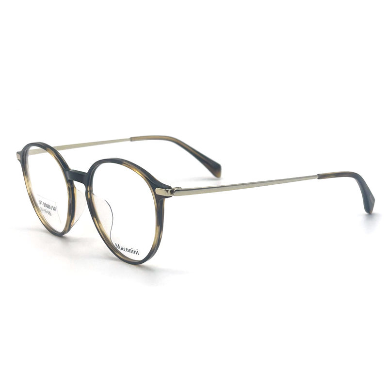 OPT SUN001 Acetato Cuadro óptico con templos de alta elasticidad estilo redondo de moda