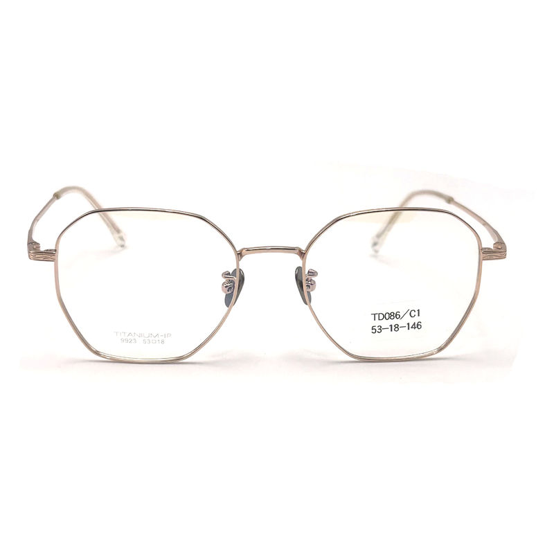 TD086 Marcos ópticos de titanio con recubrimiento antirreflejo y bisagras flexibles - perfectos para el uso diario