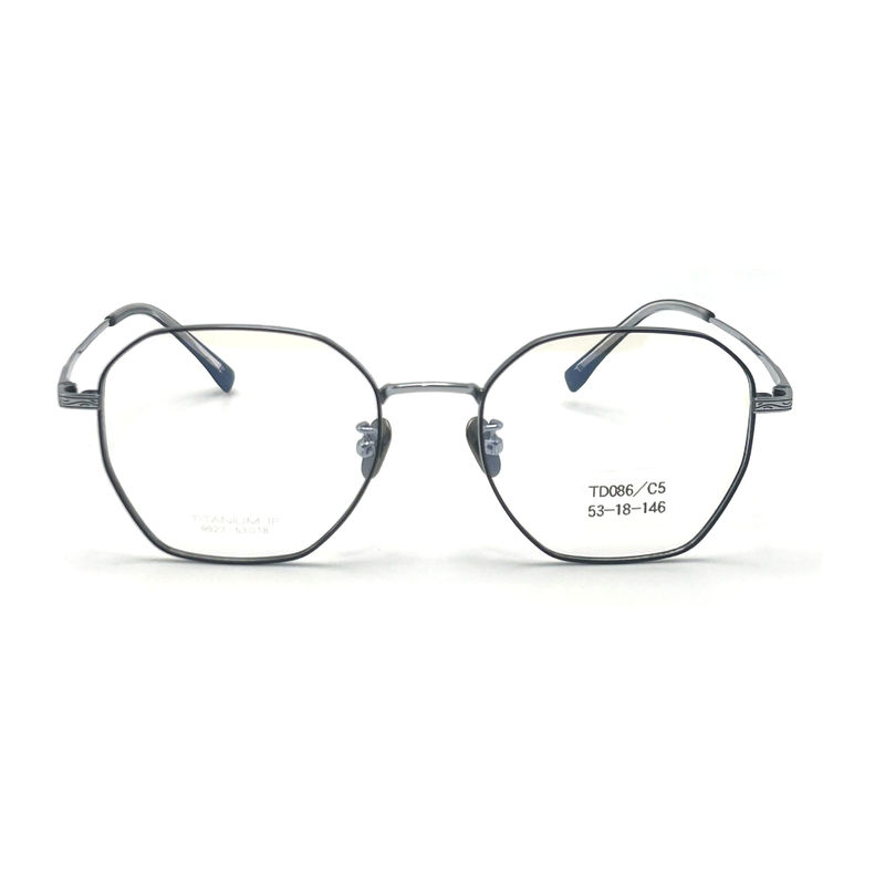 TD086 Marcos ópticos de titanio con recubrimiento antirreflejo y bisagras flexibles - perfectos para el uso diario