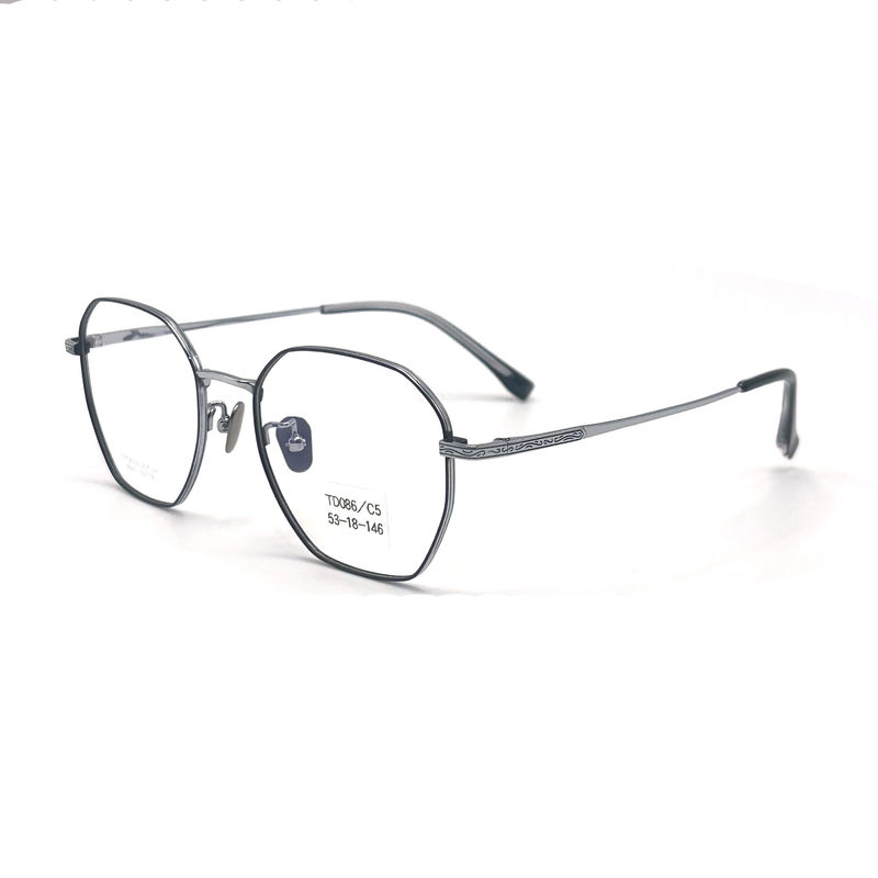 TD086 Marcos ópticos de titanio con recubrimiento antirreflejo y bisagras flexibles - perfectos para el uso diario