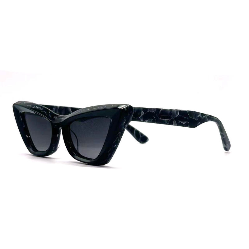 Acetato de hoja de mariposa forma de ojo Acetato de marco gafas de sol modelo AS076,Personalizada / OEM Fabrica de gafas de sol