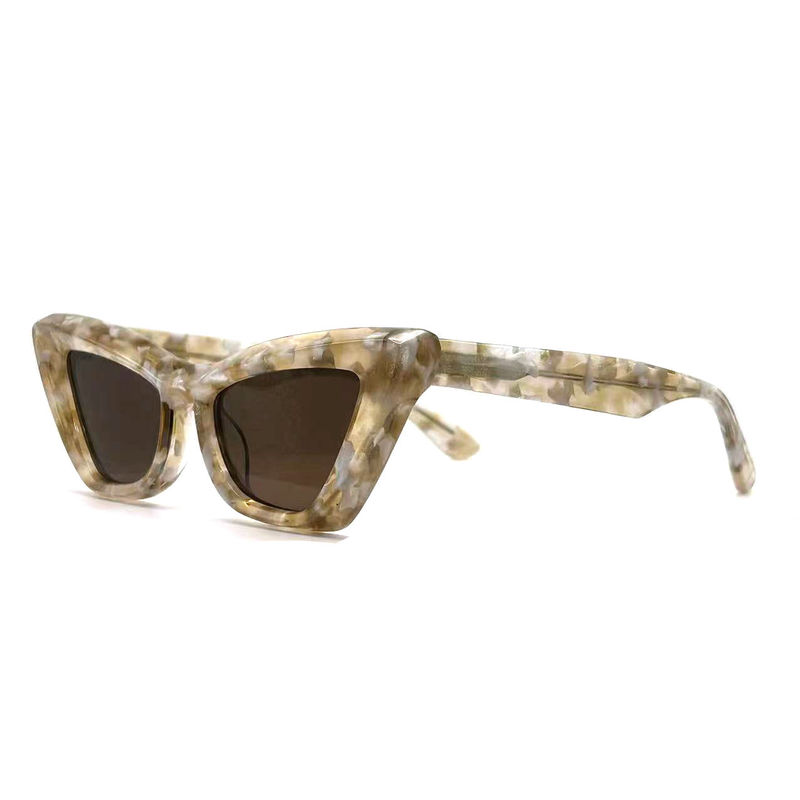 Acetato de hoja de mariposa forma de ojo Acetato de marco gafas de sol modelo AS076,Personalizada / OEM Fabrica de gafas de sol