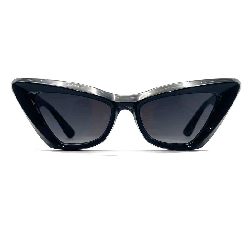 Acetato de hoja de mariposa forma de ojo Acetato de marco gafas de sol modelo AS076,Personalizada / OEM Fabrica de gafas de sol