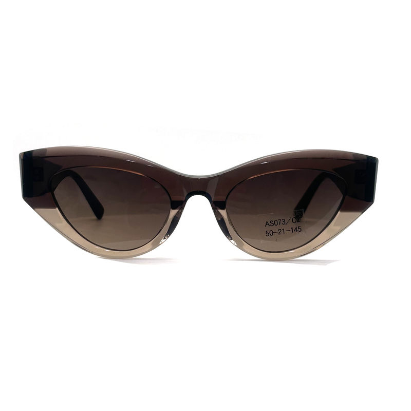 AS073 Gafas de sol con marco de acetato para mujeres con material de lente CR 39 y estilo elegante