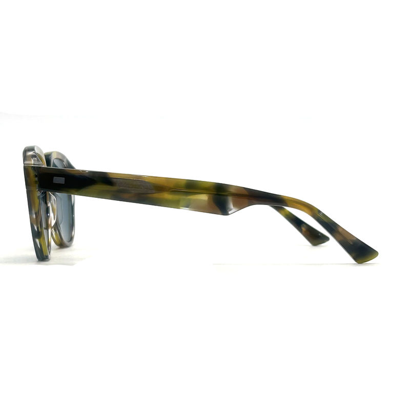 AS081 CR 39 Material de lente Acetato de marco Gafas de sol para pilotos y forma de los ojos