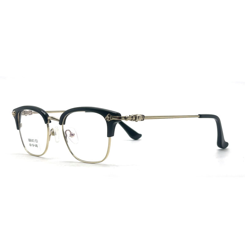 BD014T Gafas de lectura óptica redonda estilo vintage luz azul anti para mujer