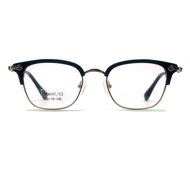 BD014T Gafas de lectura óptica redonda estilo vintage luz azul anti para mujer
