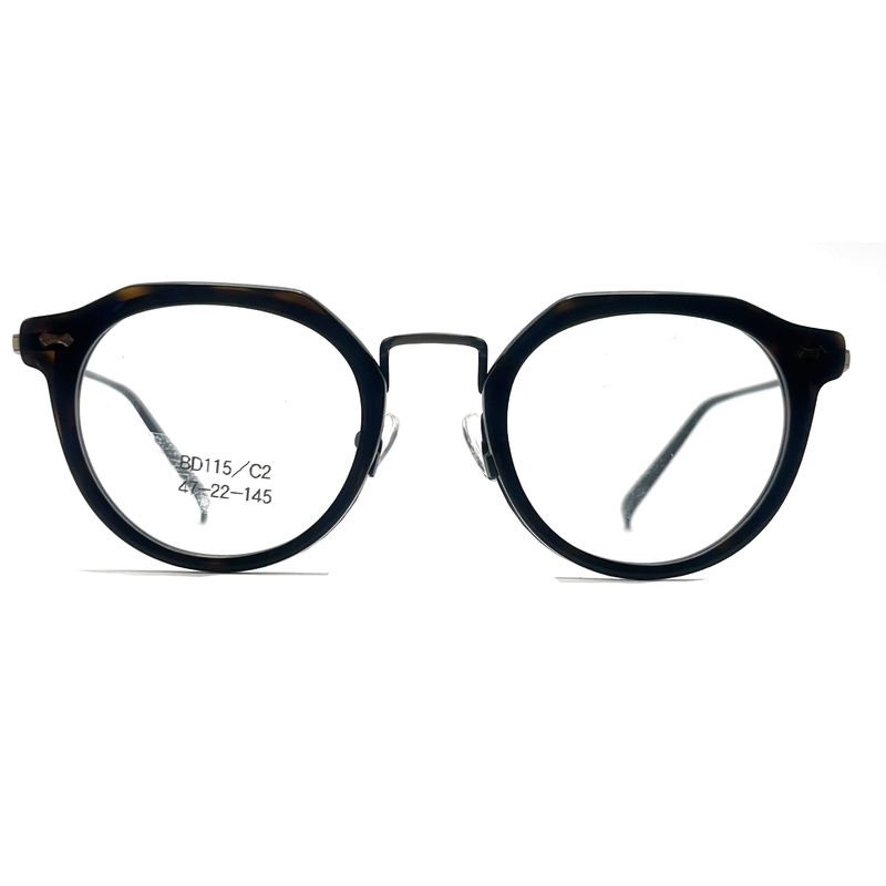 BD115 Color personalizado Cuadrado Acetato marcos metálicos - Diseño cuadrado Vibrant Colors