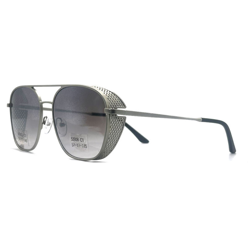 MS083 Cuadros ópticos metálicos para hombres de acero inoxidable con longitud de templo de 145 mm