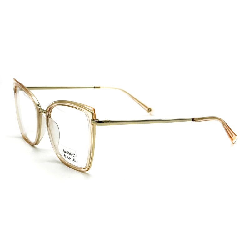 BD137M Vintage Cuadrado Mujer Acetato de Vidrios de Metal Color personalizado