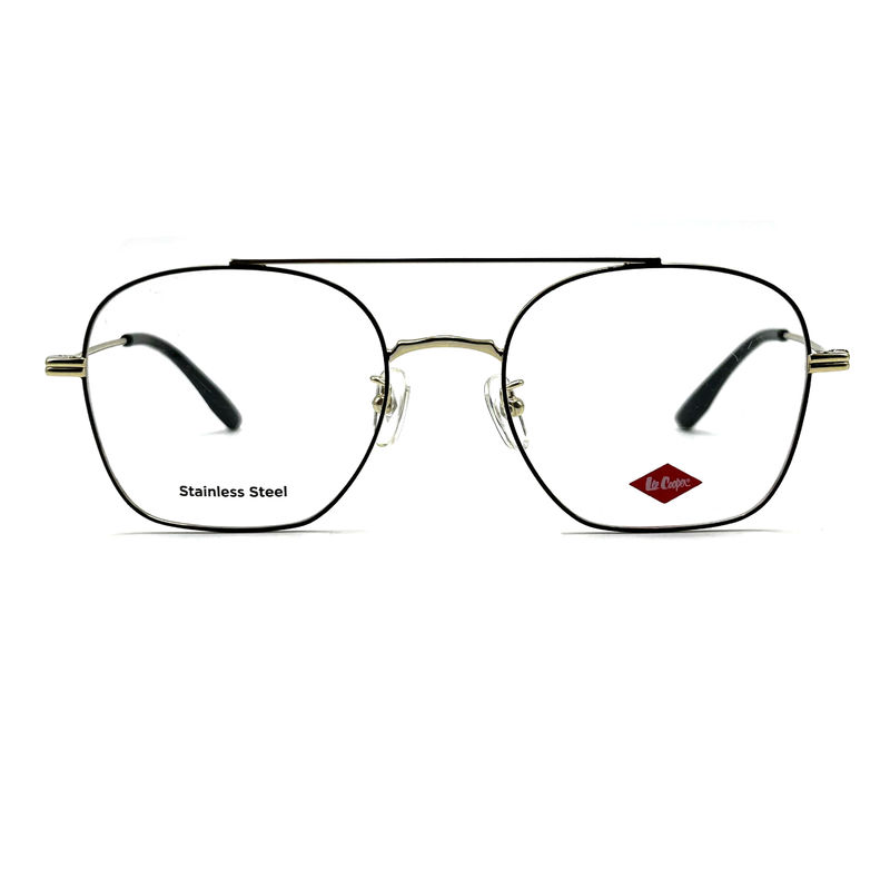 FM7112 Cuadrado Unisex Optical Metal Frame de acero inoxidable tamaño 53-20-145