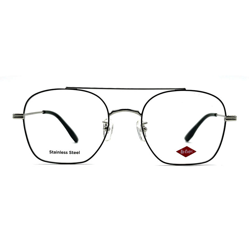 FM7112 Cuadrado Unisex Optical Metal Frame de acero inoxidable tamaño 53-20-145