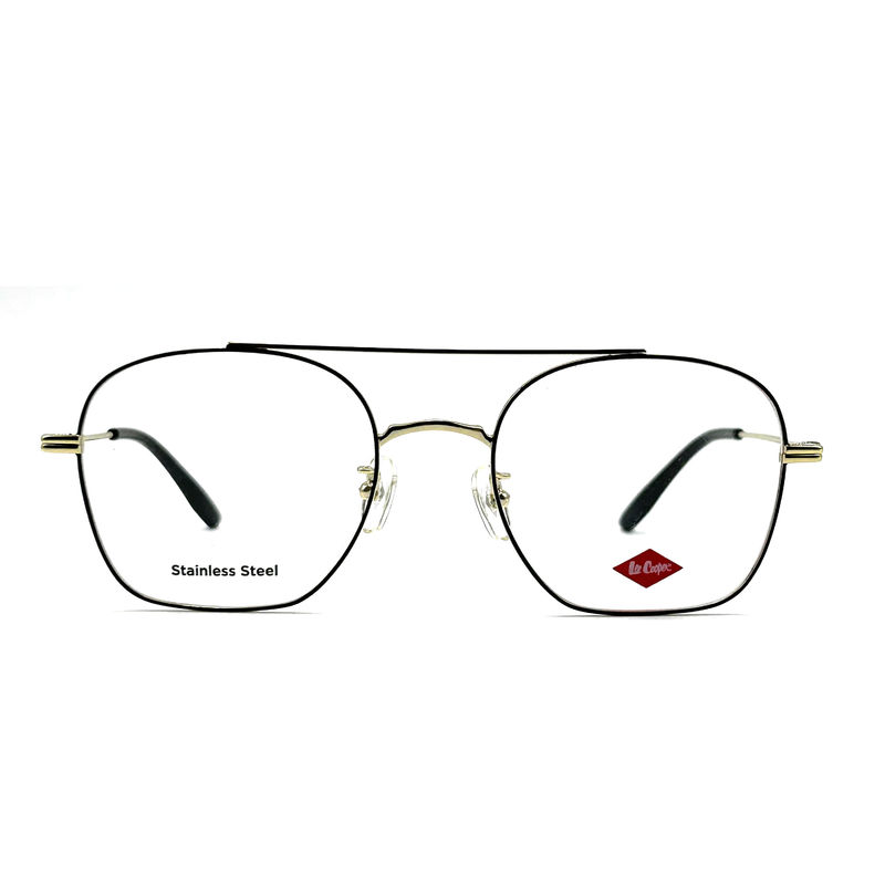 FM7112 Cuadrado Unisex Optical Metal Frame de acero inoxidable tamaño 53-20-145