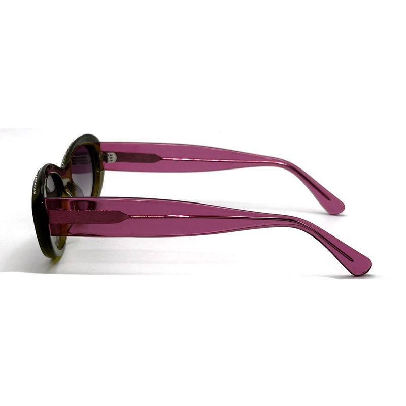 Cuadro de hoja de acetato para mujeres gafas de sol clásicas de mariposa con Strass-AS119,Fábrica ODM / OEM