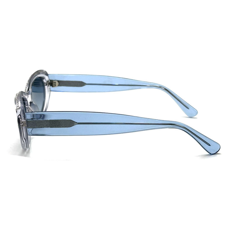 Cuadro de hoja de acetato para mujeres gafas de sol clásicas de mariposa con Strass-AS119,Fábrica ODM / OEM
