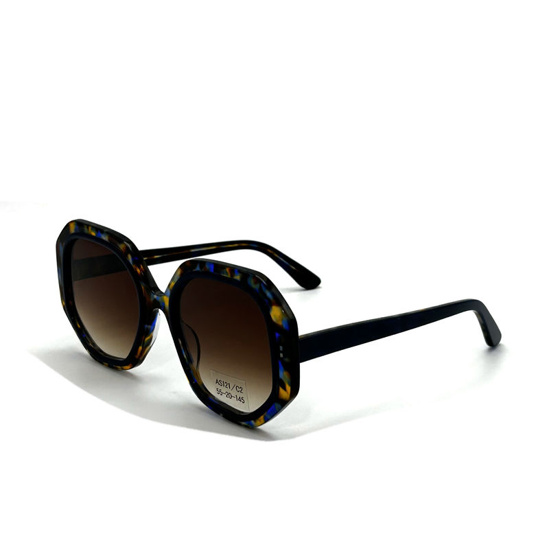 CR39 Unisex Acetate Frame gafas de sol con 100% de protección UV-modelo AS121, OEM / Fabrica personalizada