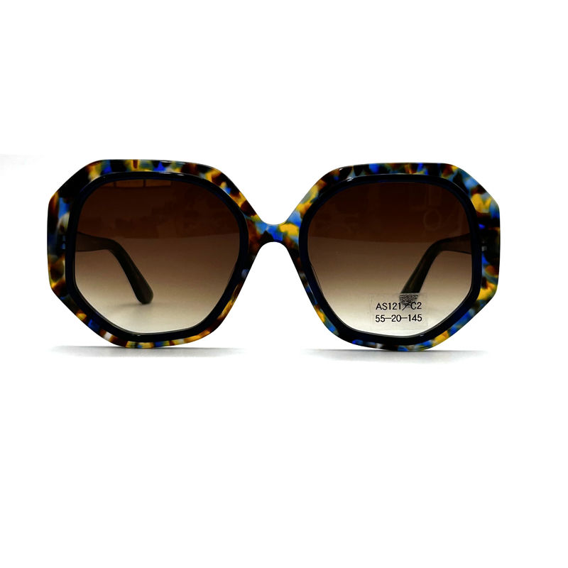CR39 Unisex Acetate Frame gafas de sol con 100% de protección UV-modelo AS121, OEM / Fabrica personalizada