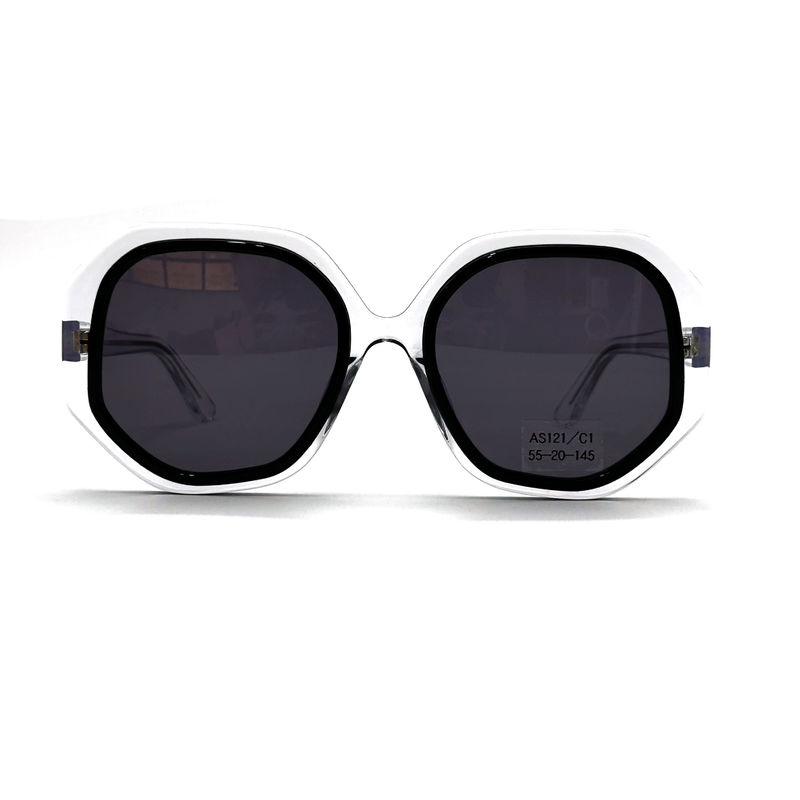 CR39 Unisex Acetate Frame gafas de sol con 100% de protección UV-modelo AS121, OEM / Fabrica personalizada
