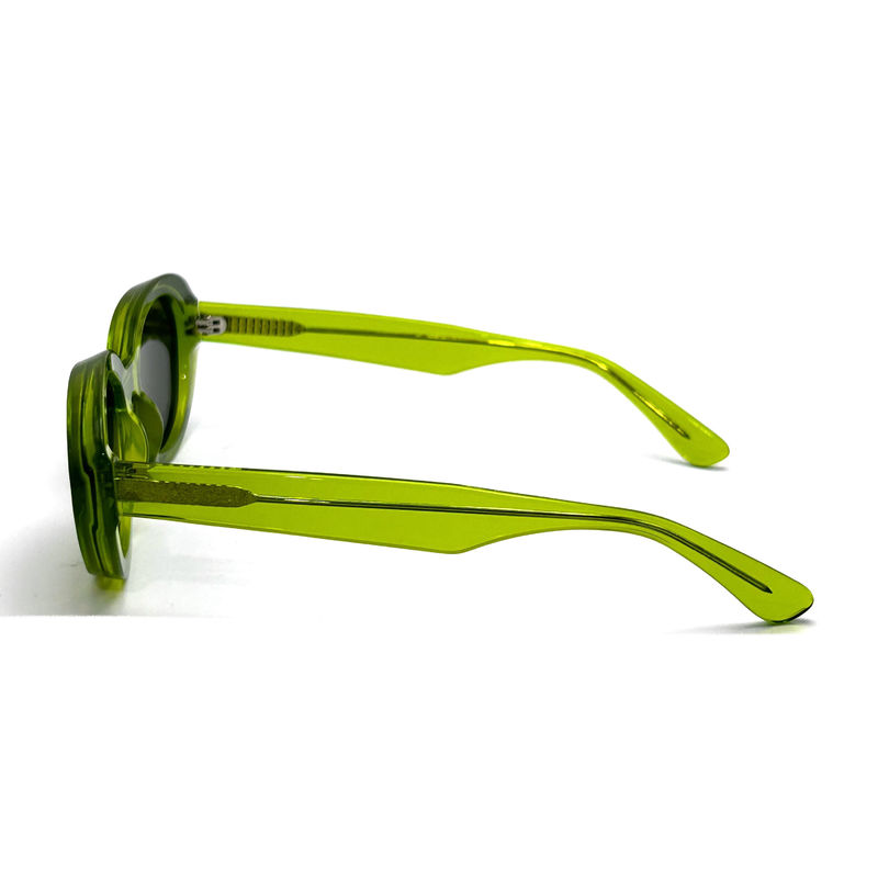 Gafas de sol de marco de acetato de moda con forma de ojo oval y marco clásico modelo de estilo AS075, Gafas de sol Manufactura OEM/ODM