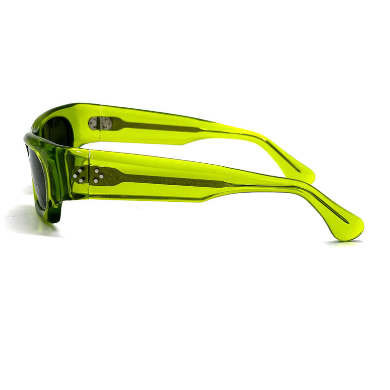 Gafas de sol unisex clásico con marco de acetato con protección UV y CR 39 modelo de lente AS124, gafas de sol personalizadas fábrica C