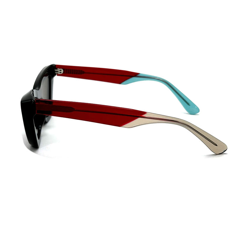 Acetato de hoja de mariposa forma de ojo Acetato de marco gafas de sol modelo AS076,Personalizada / OEM Fabrica de gafas de sol