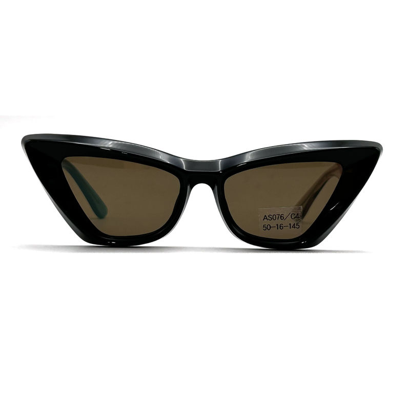 Acetato de hoja de mariposa forma de ojo Acetato de marco gafas de sol modelo AS076,Personalizada / OEM Fabrica de gafas de sol