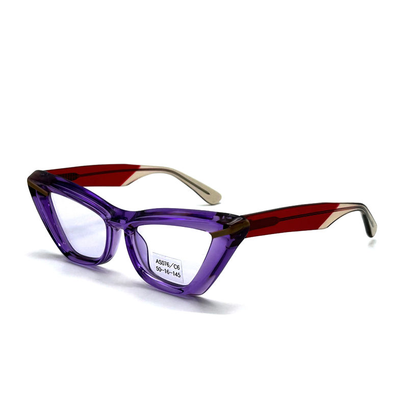 Acetato de hoja de mariposa forma de ojo Acetato de marco gafas de sol modelo AS076,Personalizada / OEM Fabrica de gafas de sol