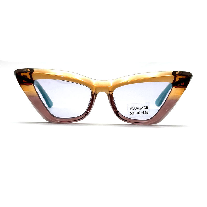 Acetato de hoja de mariposa forma de ojo Acetato de marco gafas de sol modelo AS076,Personalizada / OEM Fabrica de gafas de sol