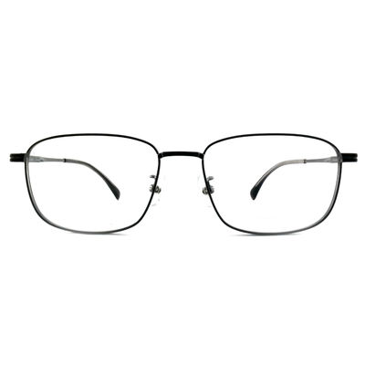 Buen precio TF3344 Rectángulo de titanio marco óptico plata gafas cómodas para una mejor visión en línea