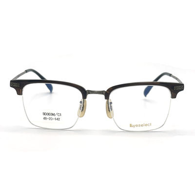 Buen precio BD003M Modelo de moda Acetato marcos metálicos con opciones personalizables en línea