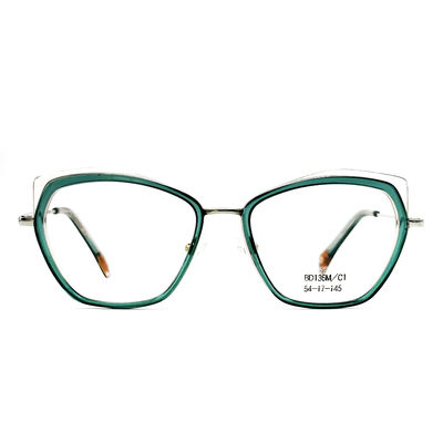 Buen precio BD136M Gafas cuadradas y vintage personalizadas Acetato de metal para mujeres en línea