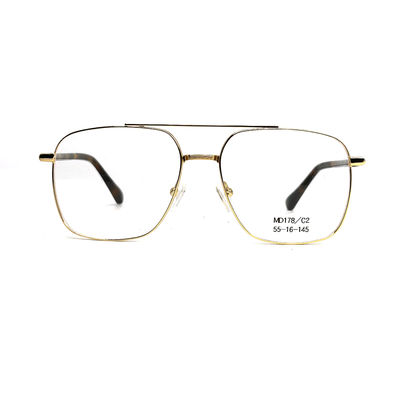 Buen precio Marco óptico metálico redondo personalizado para sus gafas de ajuste perfecto Facory MD178 en línea